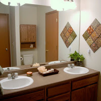 Here is the master bath.