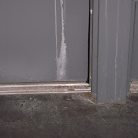 door surface was sanded smooth