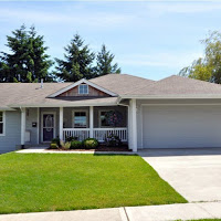 Front of house after construction was complete.